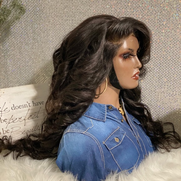 🌹New 26” Ashanti 13X4 Lace Frontal Customized 100% Brazilian Human Hair Wig🌹 - Picture 9 of 15